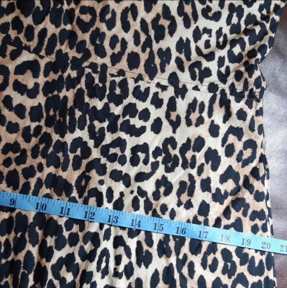 Ganni Leopard Print Front Zip Midi Dress - Picture 15 of 15